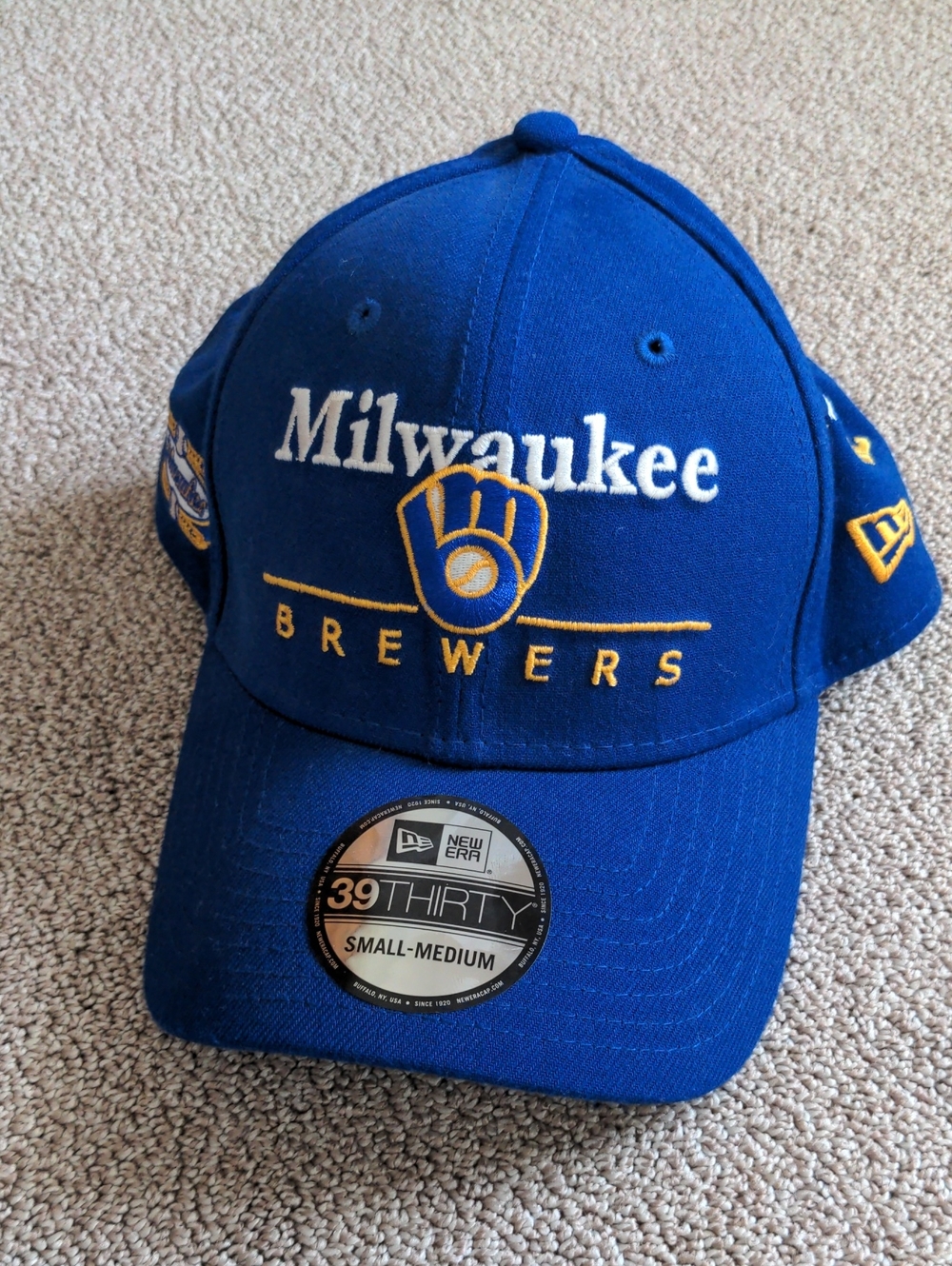 Milwaukee Brewers New Era 39THIRTY Hat - Custom Embroidery